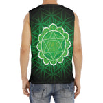 Anahata Chakra Spiritual Print Men's Fitness Tank Top