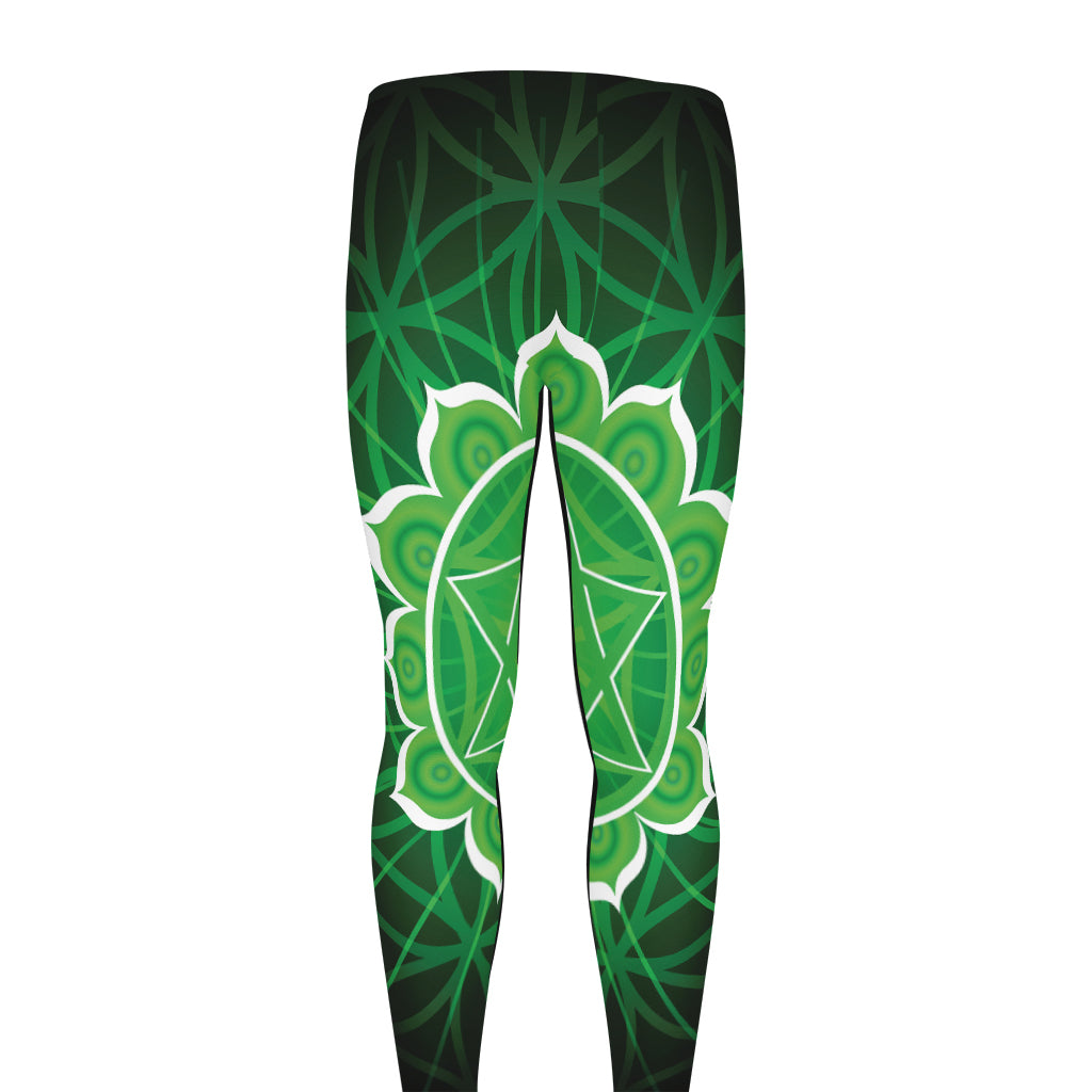 Anahata Chakra Spiritual Print Men's leggings
