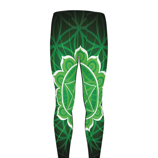 Anahata Chakra Spiritual Print Men's leggings