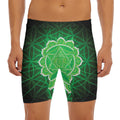Anahata Chakra Spiritual Print Men's Long Boxer Briefs