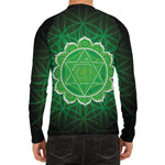 Anahata Chakra Spiritual Print Men's Long Sleeve Rash Guard
