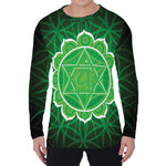 Anahata Chakra Spiritual Print Men's Long Sleeve T-Shirt