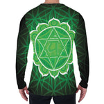 Anahata Chakra Spiritual Print Men's Long Sleeve T-Shirt