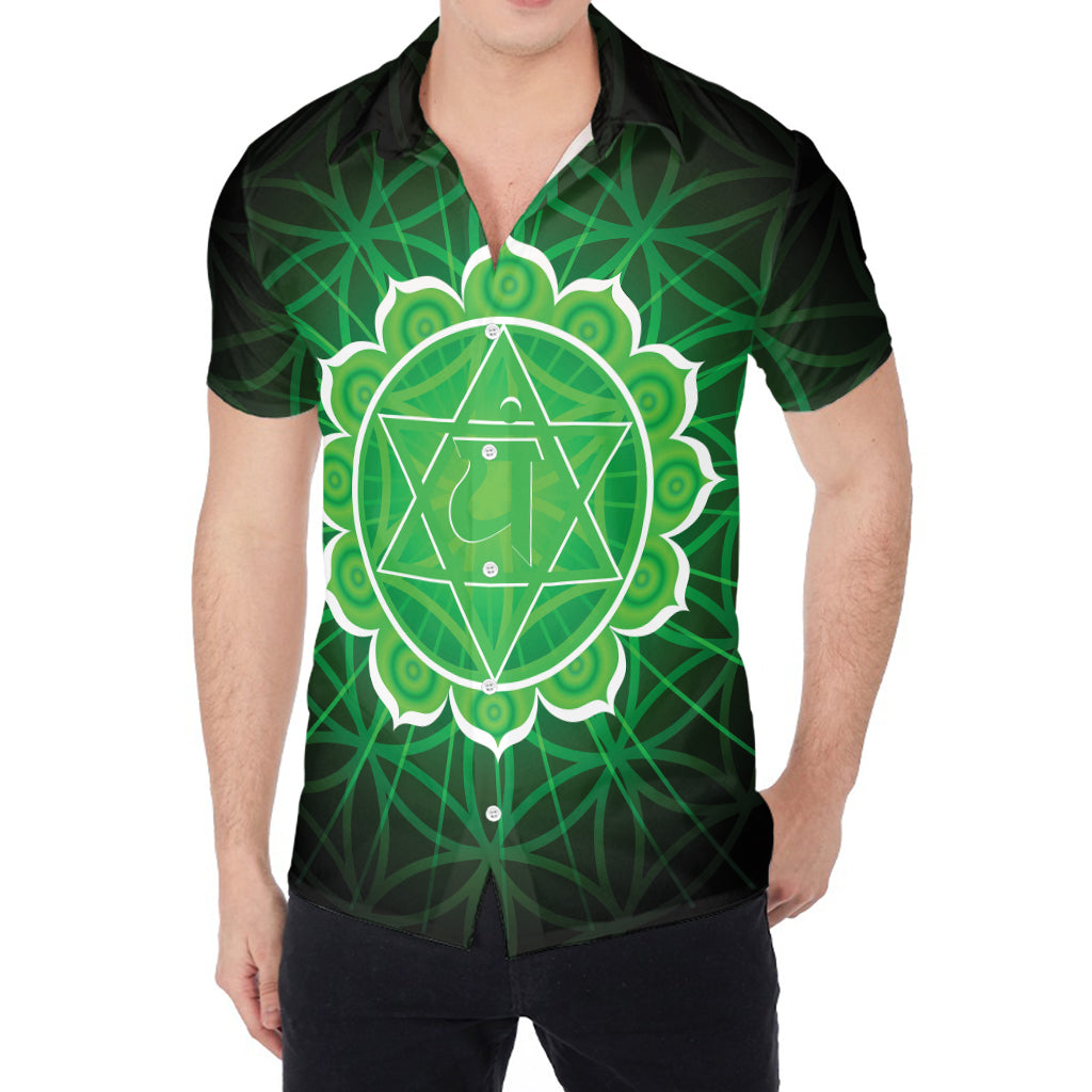 Anahata Chakra Spiritual Print Men's Shirt