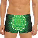 Anahata Chakra Spiritual Print Men's Short Boxer Briefs