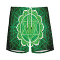 Anahata Chakra Spiritual Print Men's Athletic Shorts