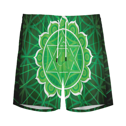 Anahata Chakra Spiritual Print Men's Sports Shorts