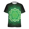 Anahata Chakra Spiritual Print Men's Athletic T-Shirt