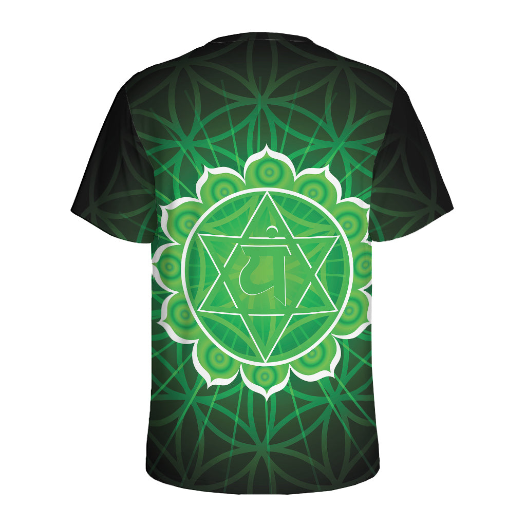 Anahata Chakra Spiritual Print Men's Sports T-Shirt