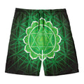 Anahata Chakra Spiritual Print Men's Swim Trunks