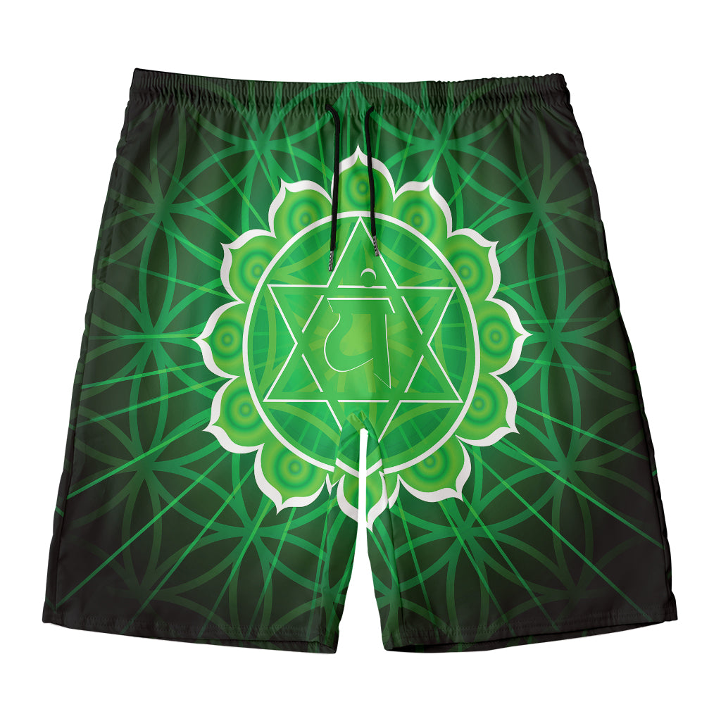 Anahata Chakra Spiritual Print Men's Swim Trunks