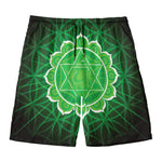 Anahata Chakra Spiritual Print Men's Swim Trunks