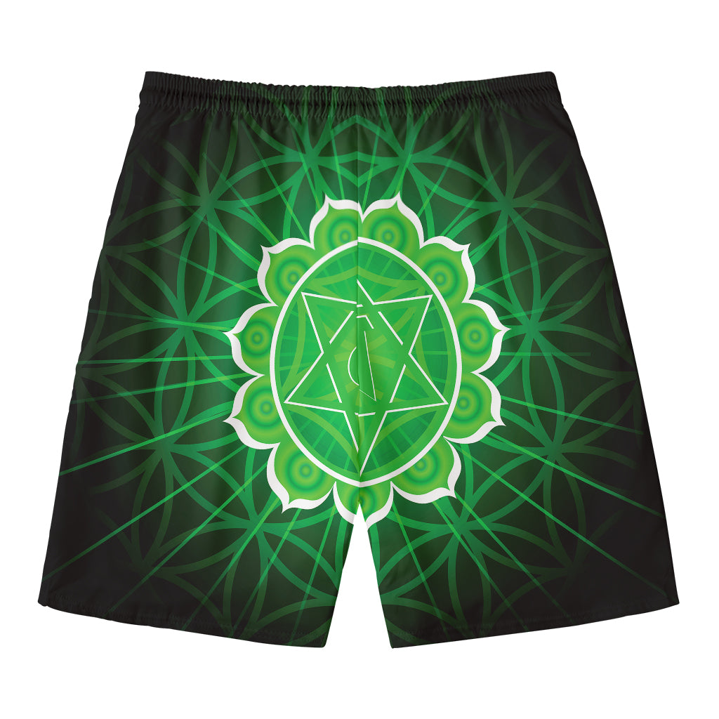 Anahata Chakra Spiritual Print Men's Swim Trunks