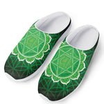 Anahata Chakra Spiritual Print Mesh Casual Shoes
