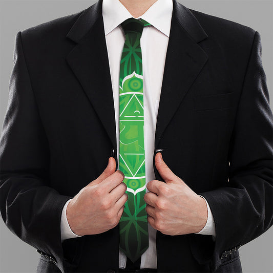 Anahata Chakra Spiritual Print Necktie
