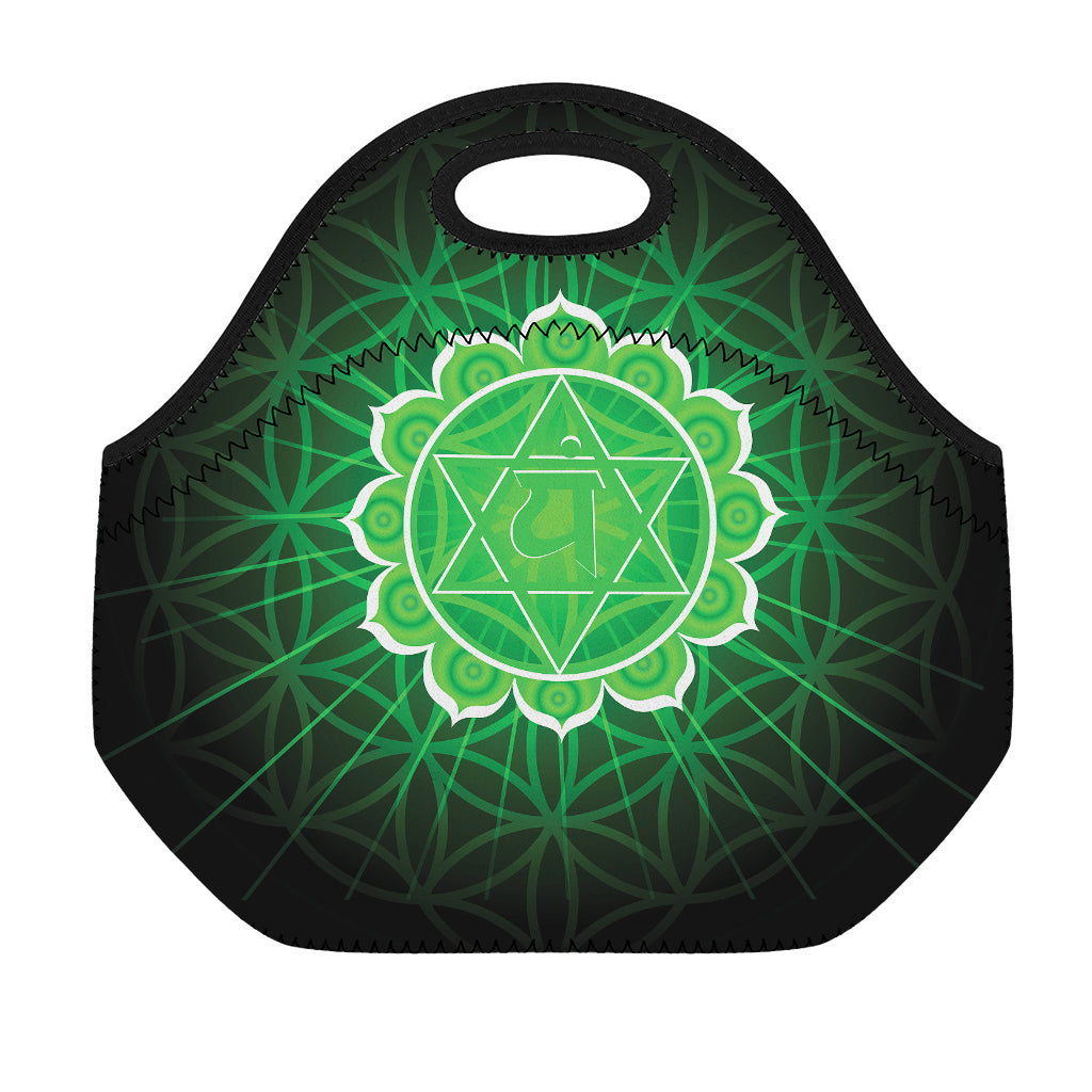 Anahata Chakra Spiritual Print Neoprene Lunch Bag