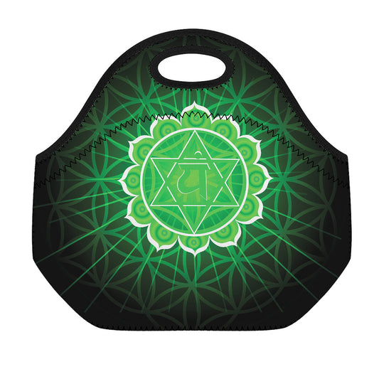 Anahata Chakra Spiritual Print Neoprene Lunch Bag