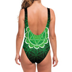 Anahata Chakra Spiritual Print One Piece Swimsuit