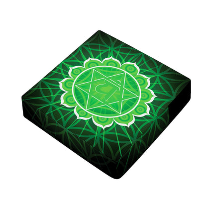 Anahata Chakra Spiritual Print Outdoor Seat Cushion Cover