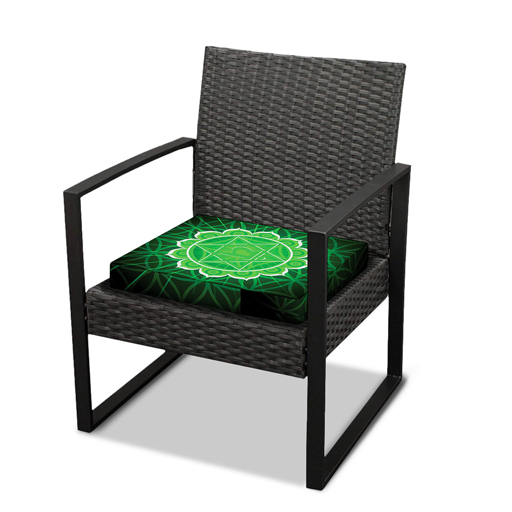 Anahata Chakra Spiritual Print Outdoor Seat Cushion Cover
