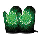 Anahata Chakra Spiritual Print Oven Mitts