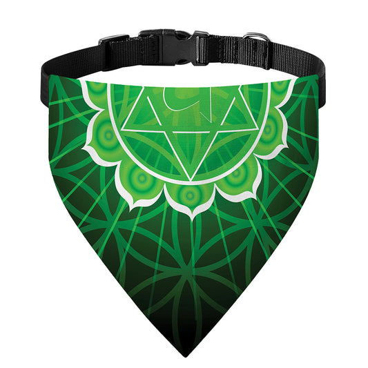 Anahata Chakra Spiritual Print Over The Collar Dog Bandana