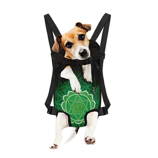 Anahata Chakra Spiritual Print Pet Carrier Backpack
