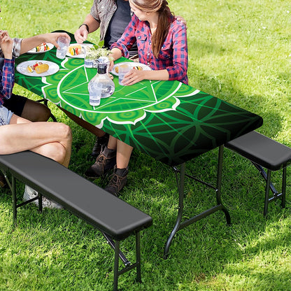 Anahata Chakra Spiritual Print Picnic Table Cover