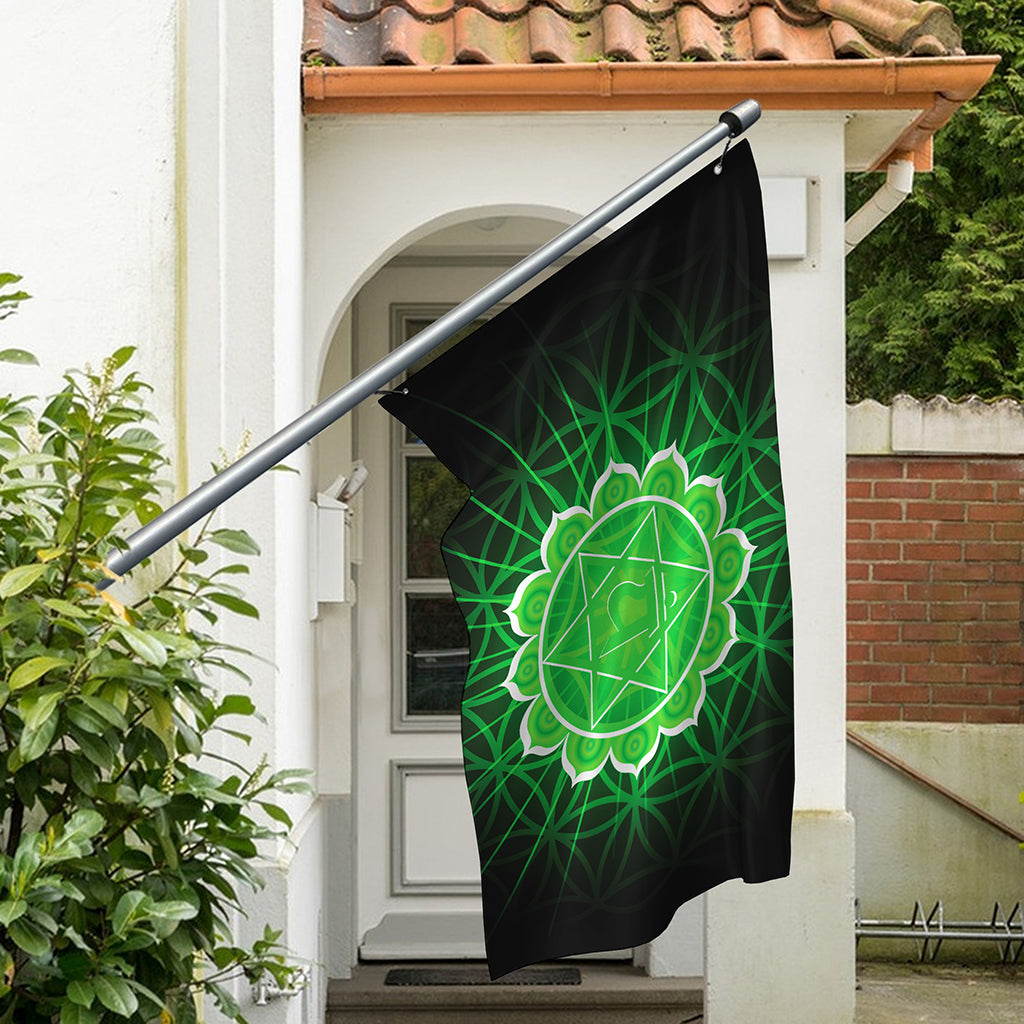 Anahata Chakra Spiritual Print Polyester Flag