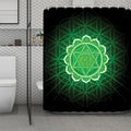 Anahata Chakra Spiritual Print Polyester Shower Curtain