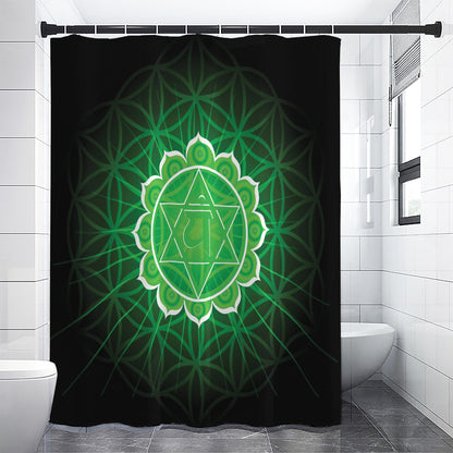 Anahata Chakra Spiritual Print Premium Shower Curtain