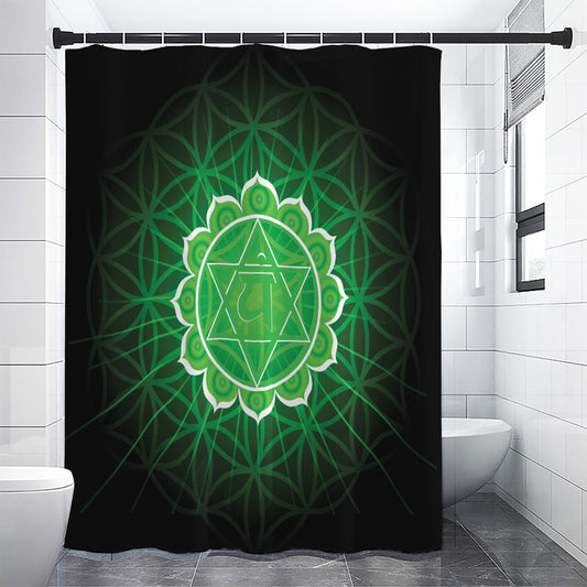 Anahata Chakra Spiritual Print Premium Shower Curtain
