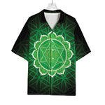 Anahata Chakra Spiritual Print Rayon Hawaiian Shirt
