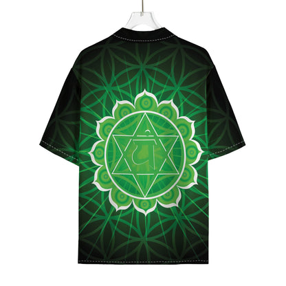 Anahata Chakra Spiritual Print Rayon Hawaiian Shirt