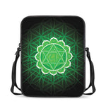 Anahata Chakra Spiritual Print Rectangular Crossbody Bag