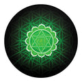 Anahata Chakra Spiritual Print Round Blanket
