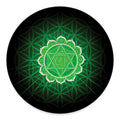 Anahata Chakra Spiritual Print Round Floor Mat