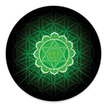 Anahata Chakra Spiritual Print Round Floor Mat
