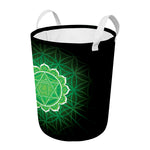 Anahata Chakra Spiritual Print Round Laundry Basket