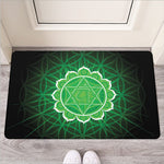 Anahata Chakra Spiritual Print Rubber Doormat