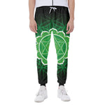 Anahata Chakra Spiritual Print Scuba Joggers