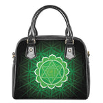 Anahata Chakra Spiritual Print Shoulder Handbag
