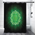 Anahata Chakra Spiritual Print Shower Curtain