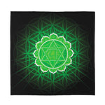 Anahata Chakra Spiritual Print Silk Bandana