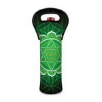 Anahata Chakra Spiritual Print Single Neoprene Wine Tote
