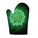 Anahata Chakra Spiritual Print Single Oven Mitt