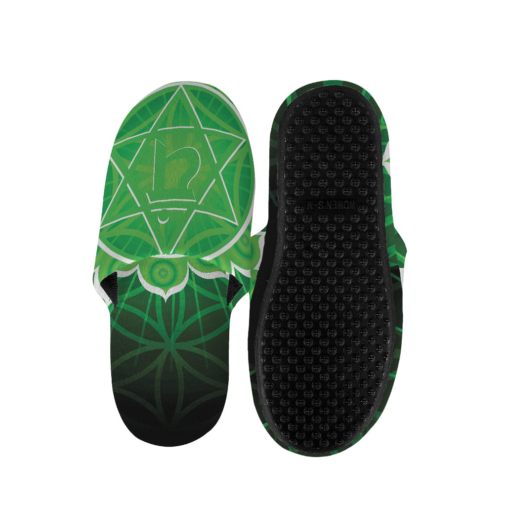 Anahata Chakra Spiritual Print Slippers