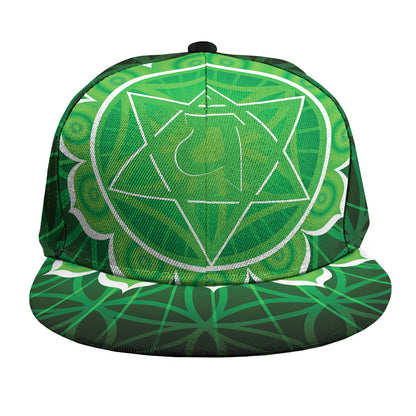 Anahata Chakra Spiritual Print Snapback Cap