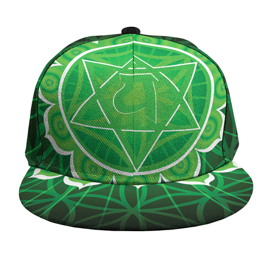 Anahata Chakra Spiritual Print Snapback Cap
