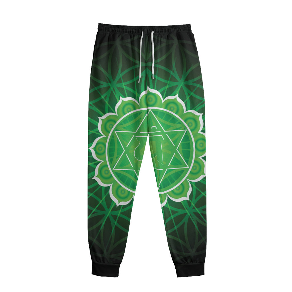 Anahata Chakra Spiritual Print Sweatpants